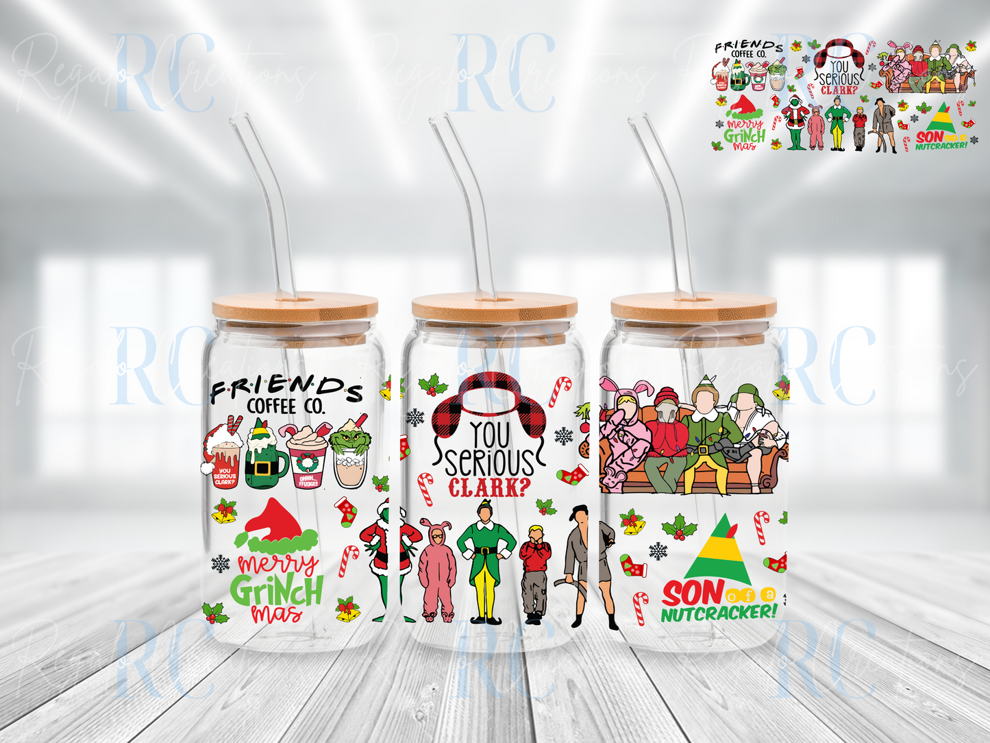 You serious X-mas (UV DTF 16oz Wrap)