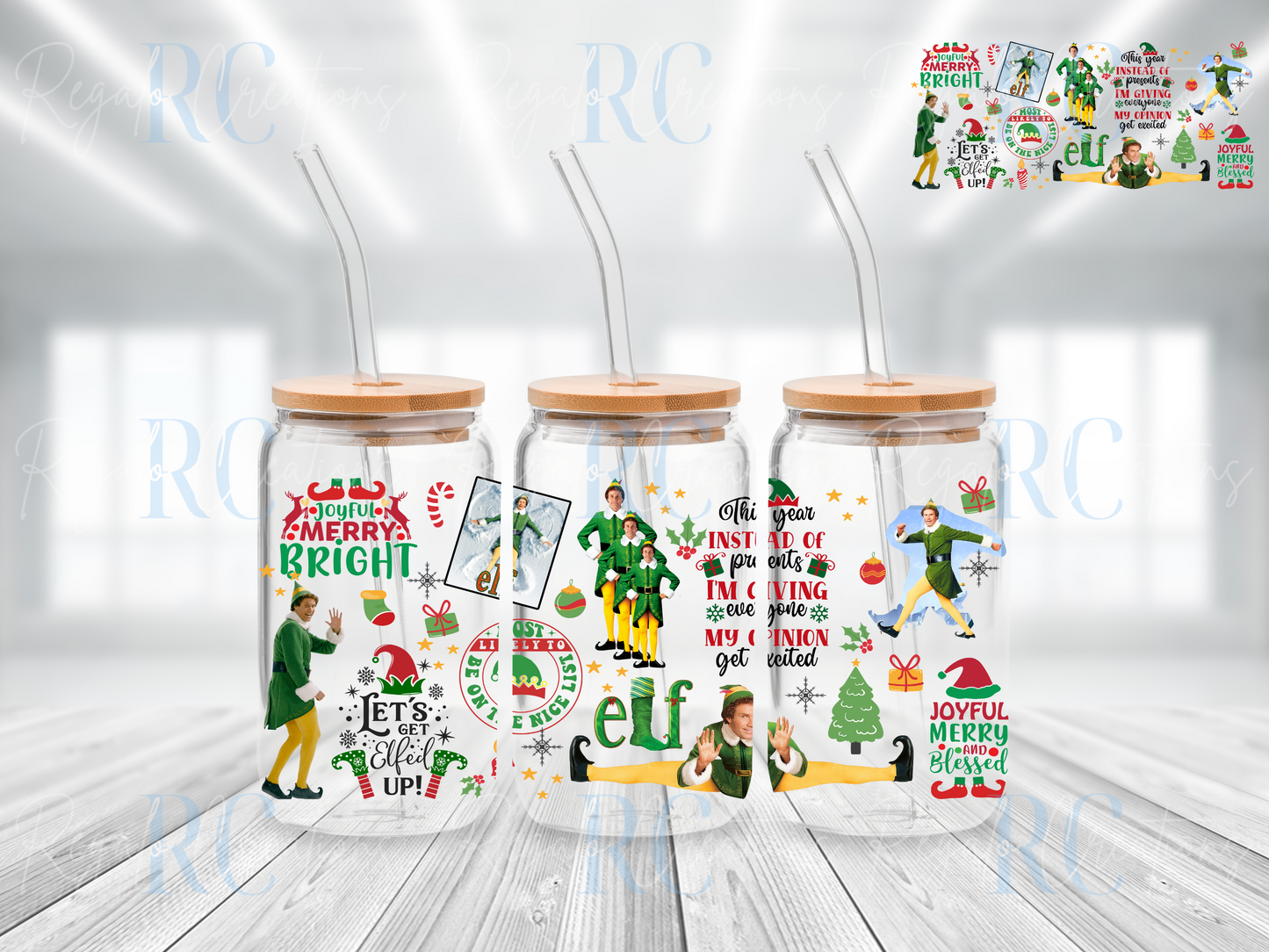 ELF 16oz Glass Can