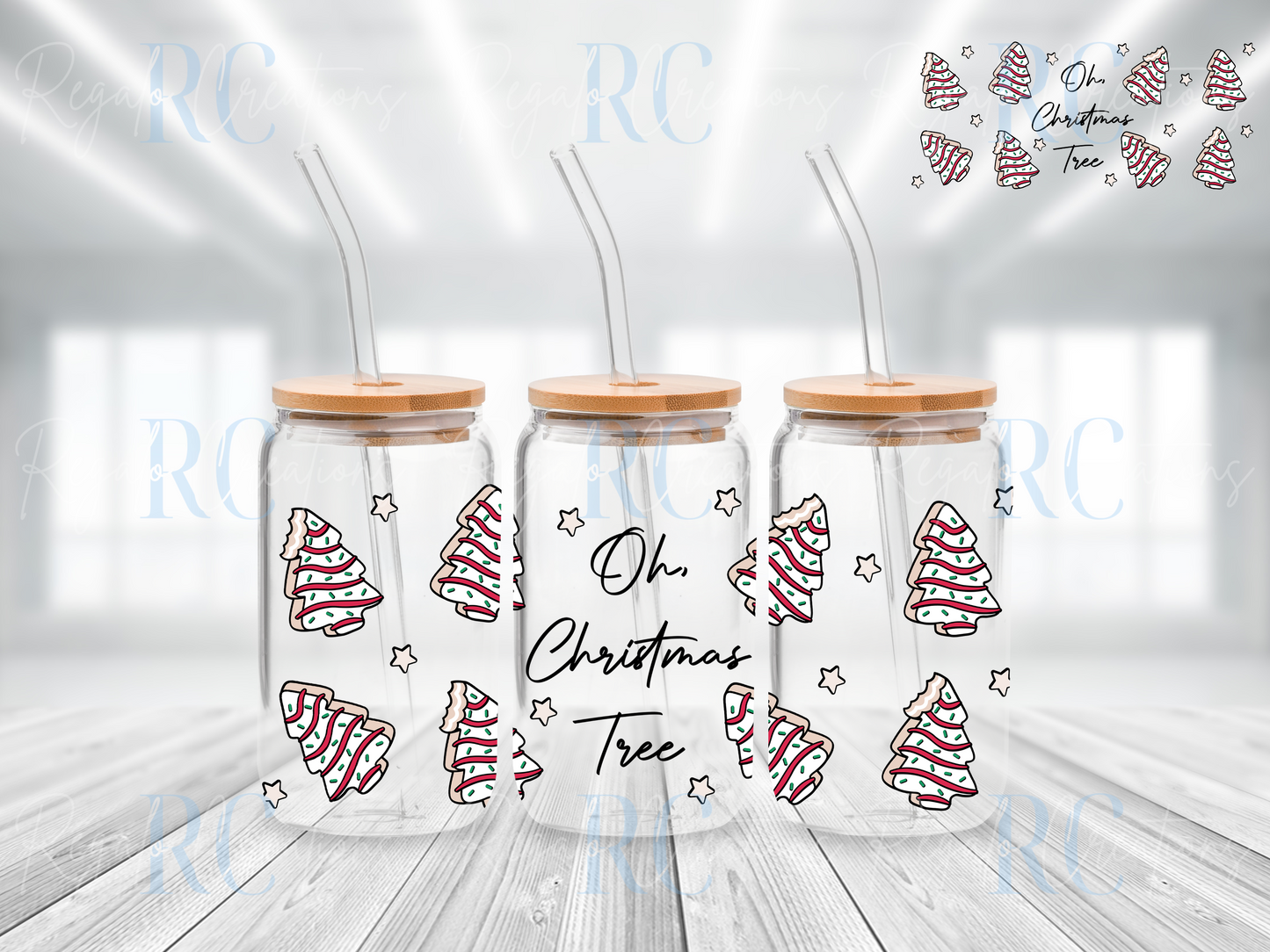 Oh Christmas Tree (UV DTF 16oz Wrap)