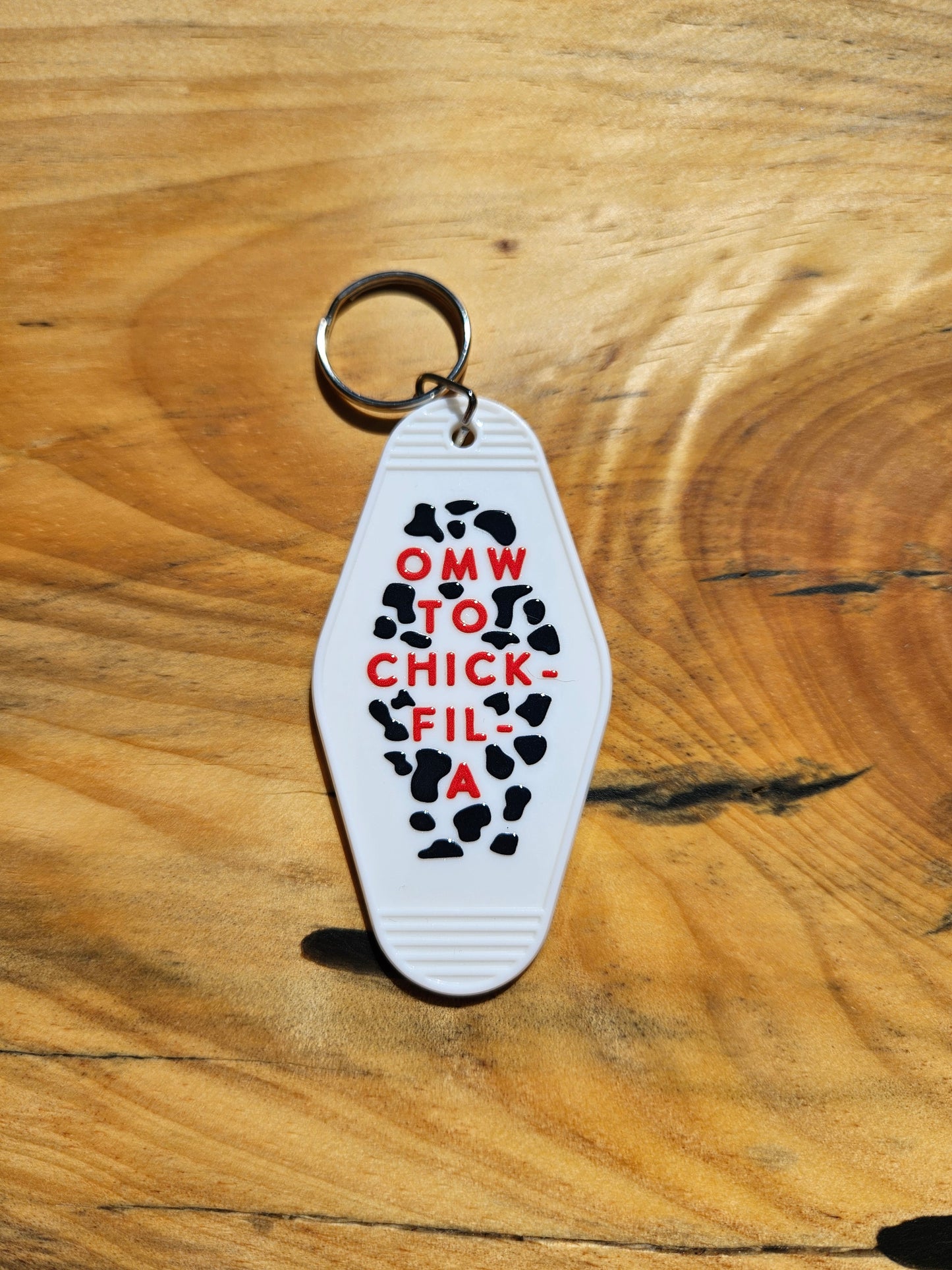 OMW to Chick-Fil-A Keychain