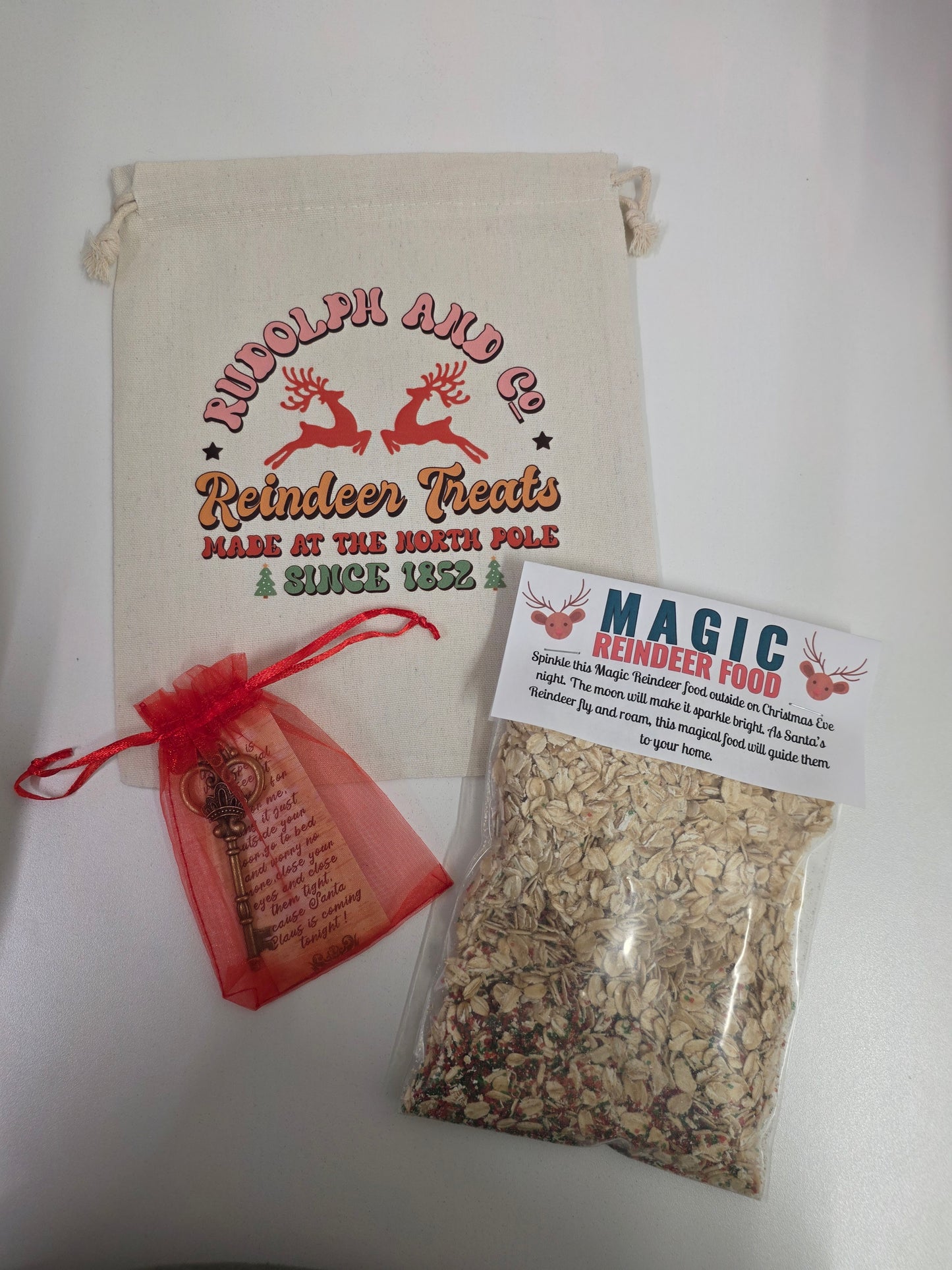 Reindeer Treat Bag + Magic Food + Magic Key