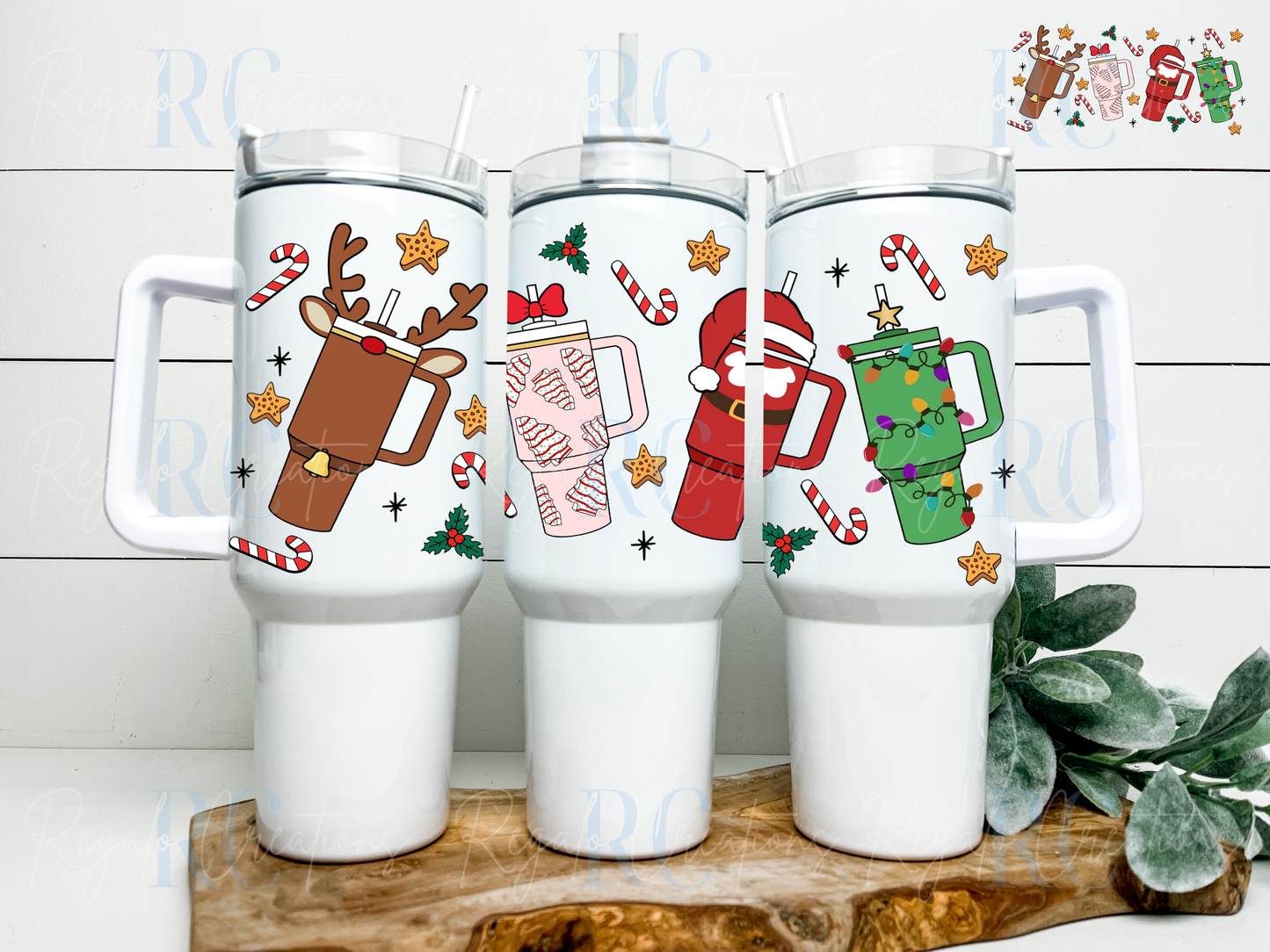 Xmas Stanley's (UV DTF 40oz Wrap)