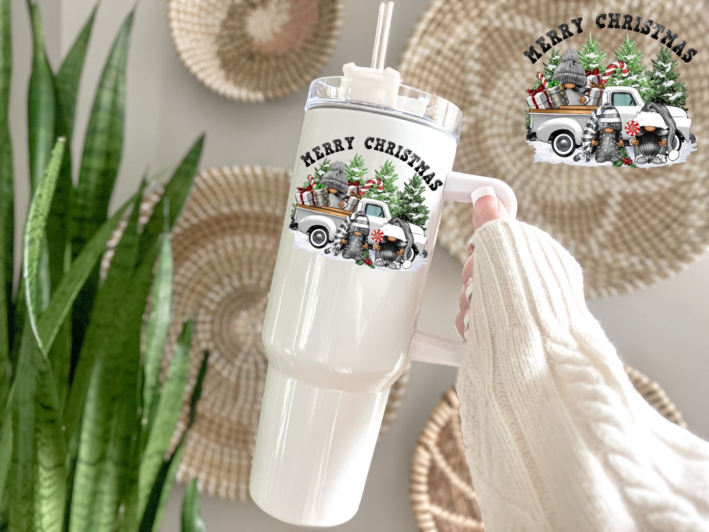 Merry Christmas Gnomies (UV DTF Decal)