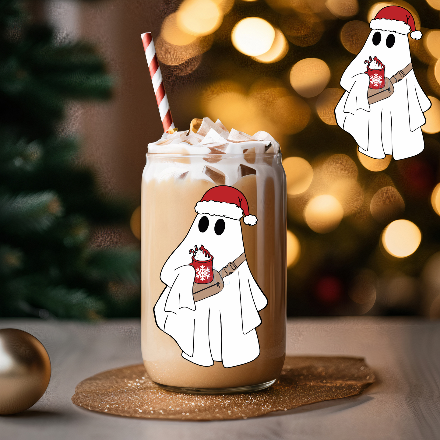 Santa Ghost (UV DTF Decal)