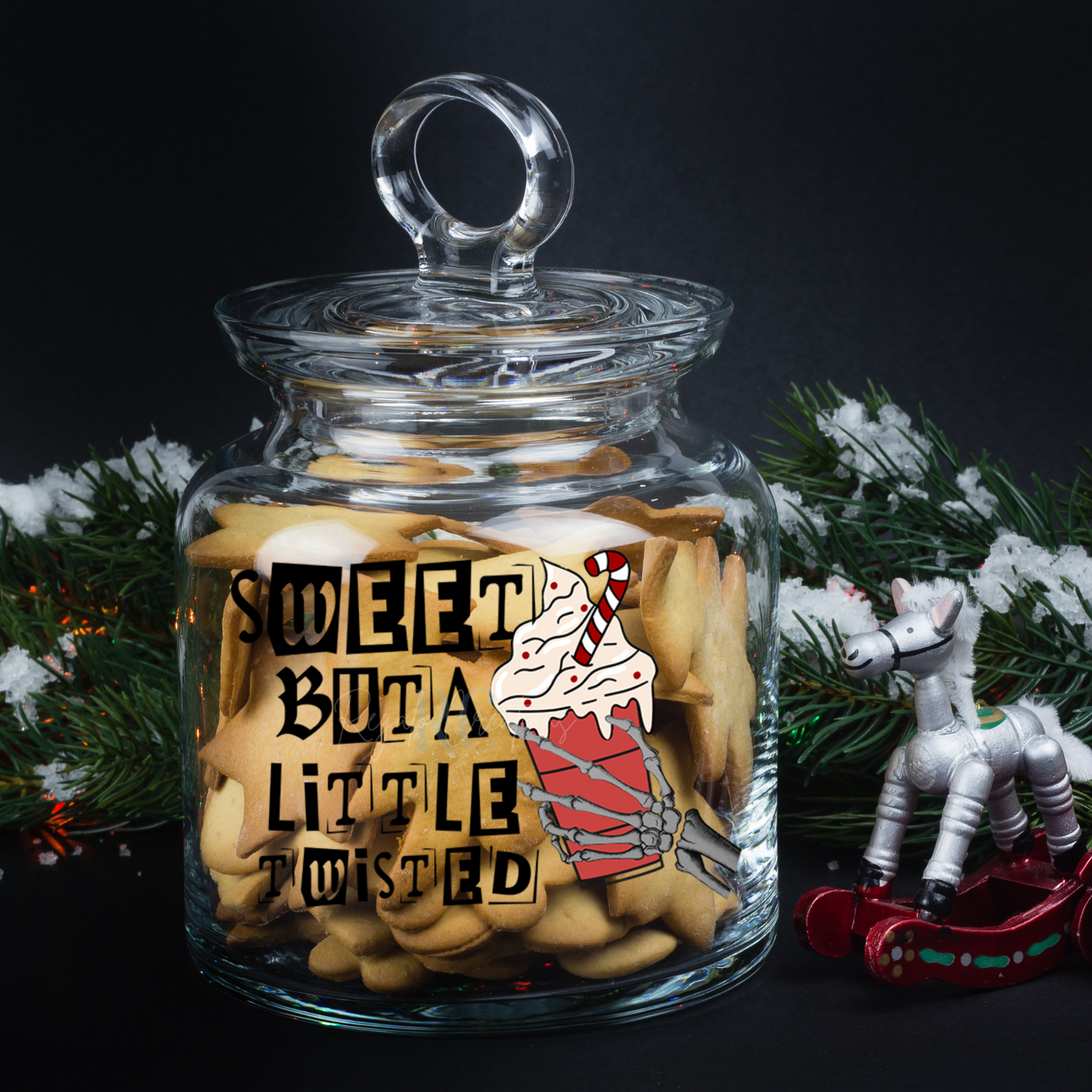 Sweet but a little twisted (UV DTF Decal)