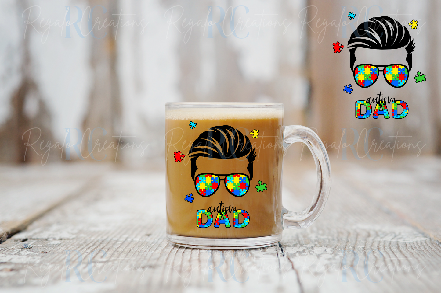 Autism Dad (UV DTF Decal)