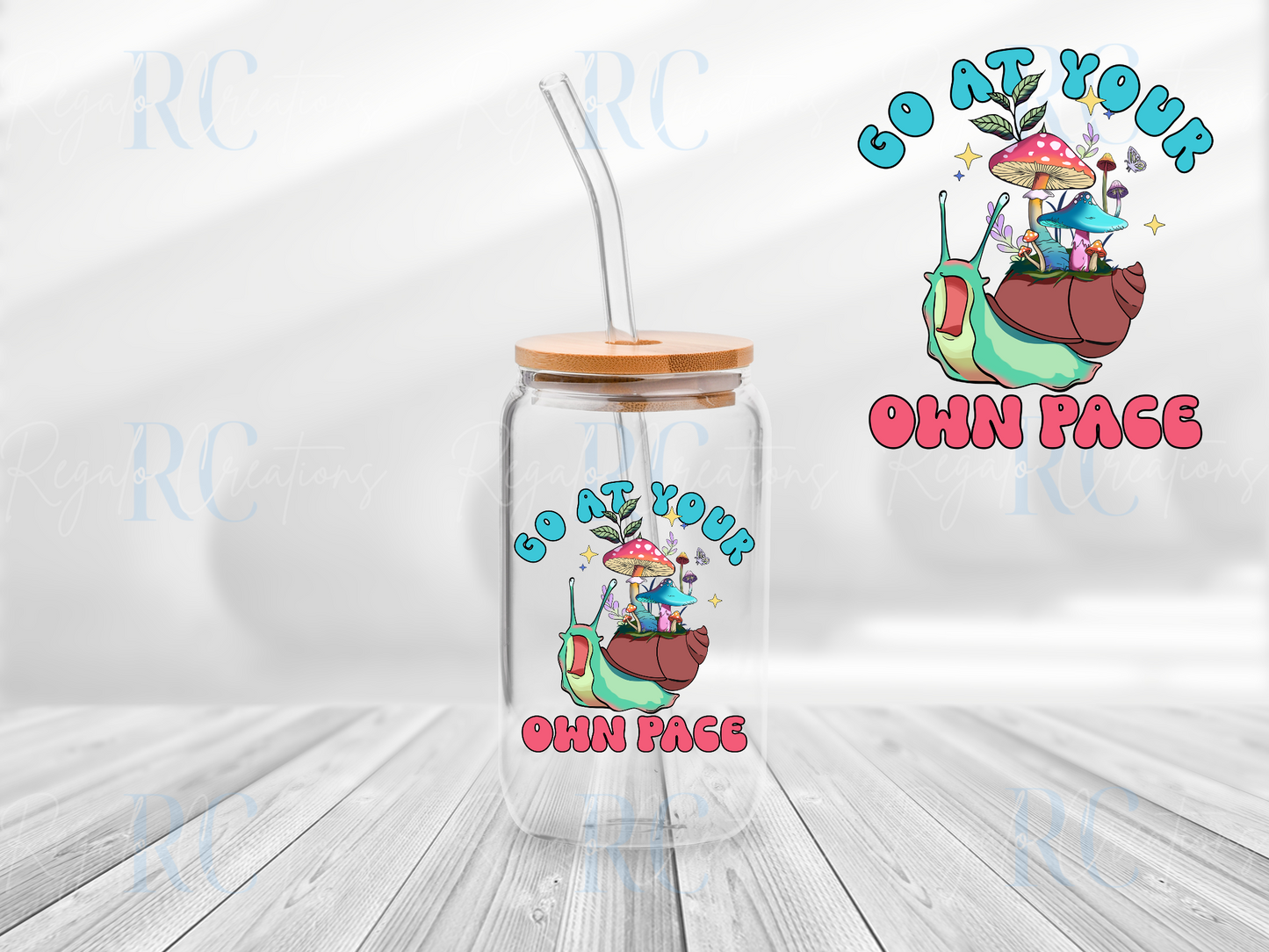 Go At Your Own Pace (UV DTF Decal)