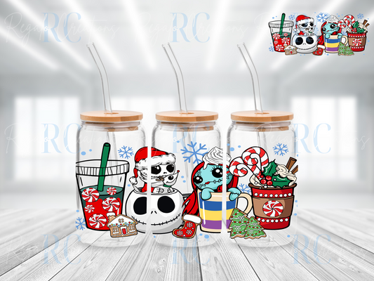 Christmas Characters Coffee (UV DTF 16oz Wrap)