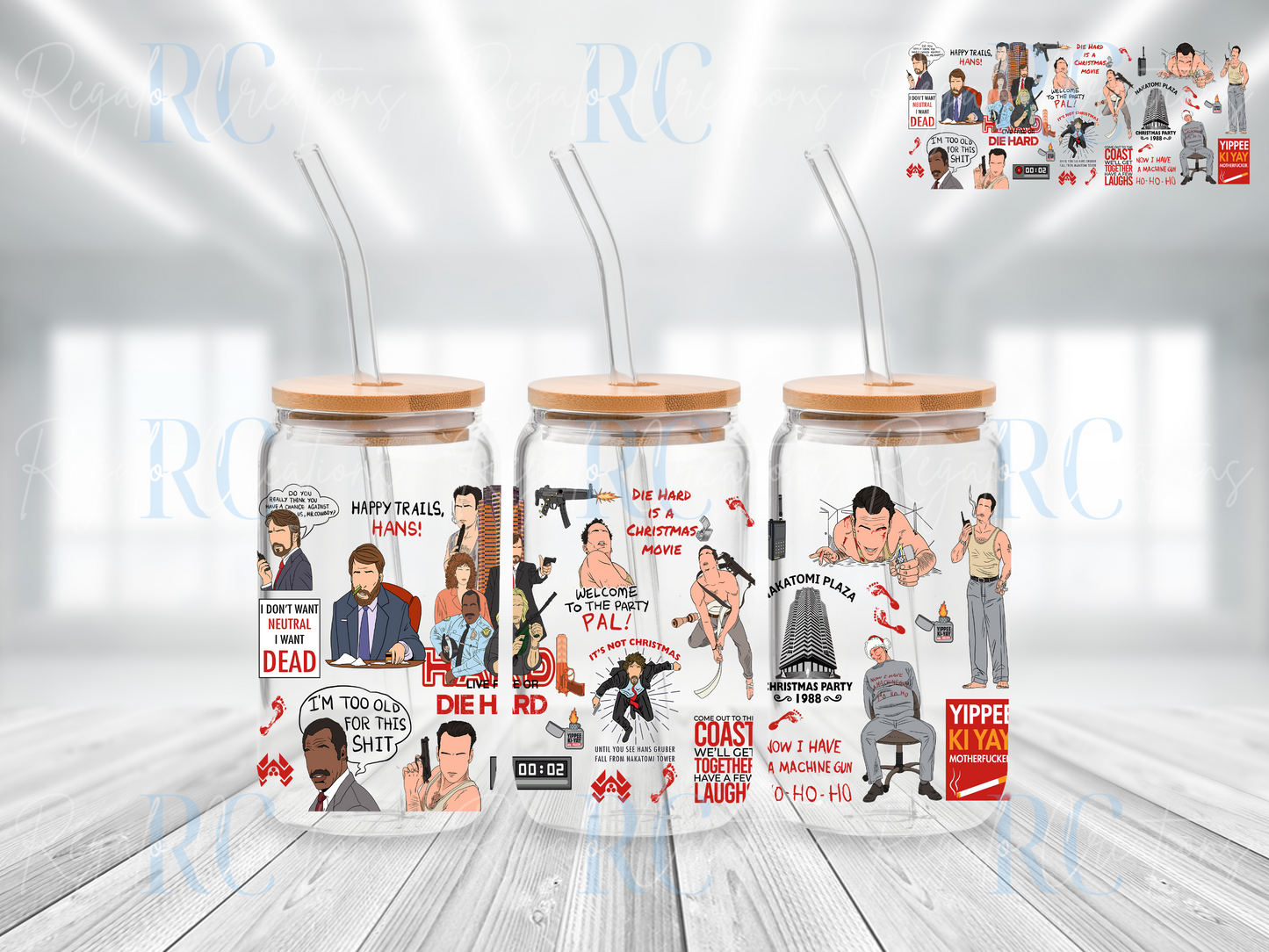 Yippee Ki Yay (UV DTF 16oz Wrap)