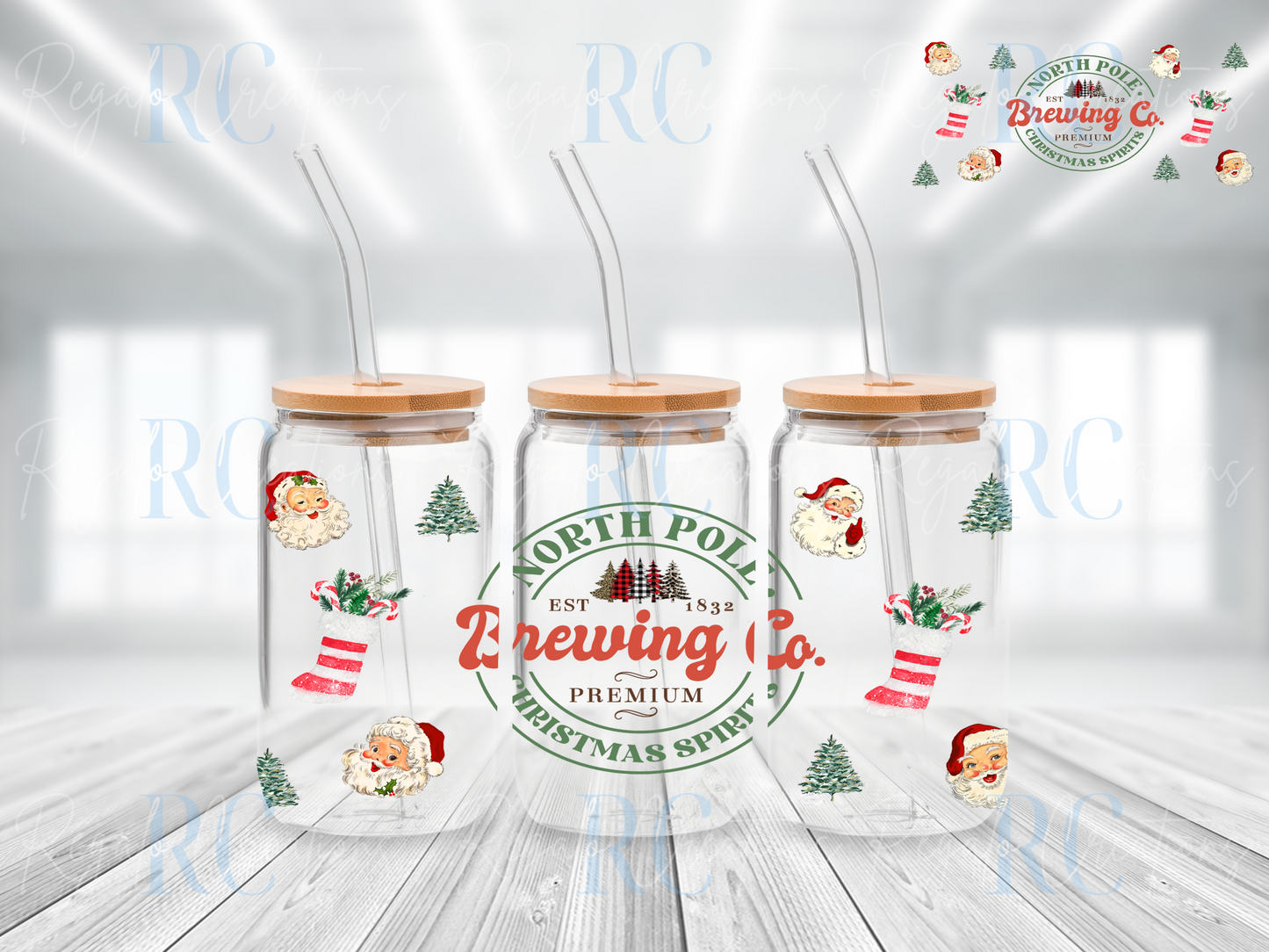 North Pole Brewing Co (UV DTF 16oz Wrap)