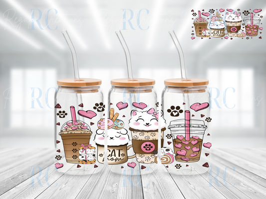 Cat Mom Frappuccino Glassware