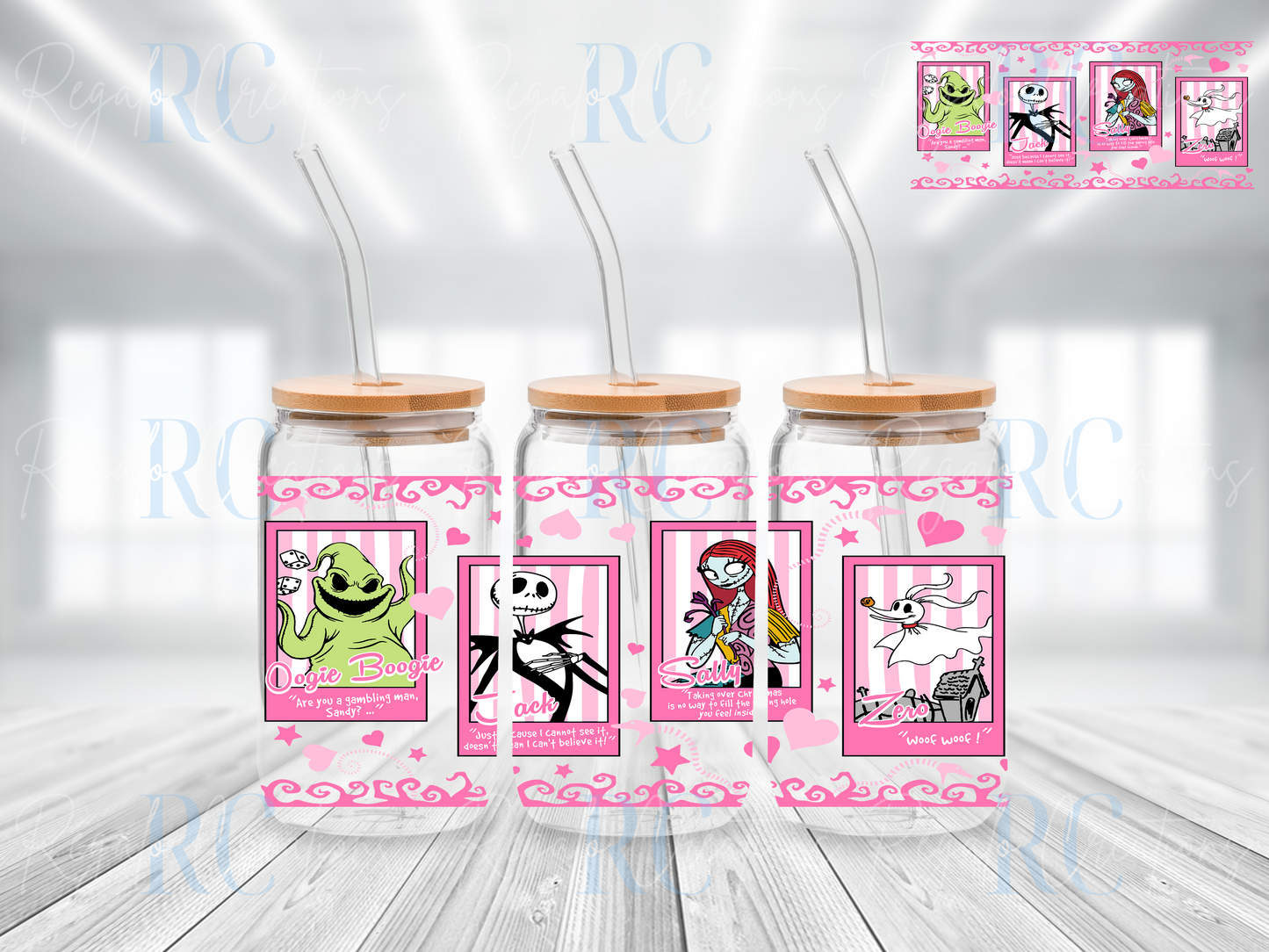 X-mas Characters (UV DTF 16oz Wrap)