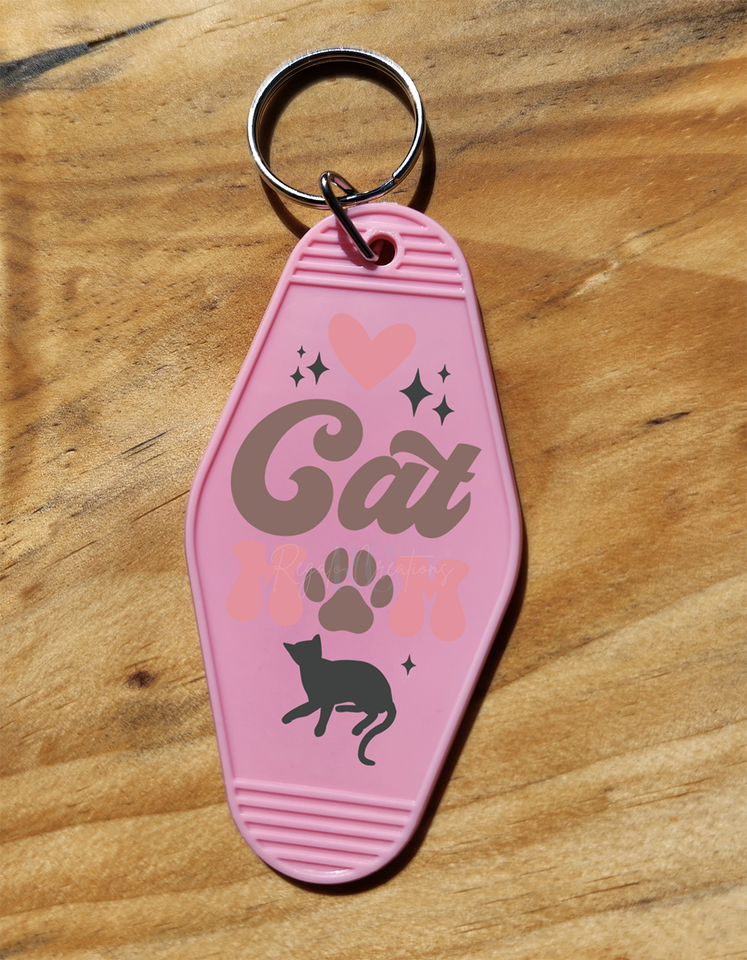 Cat Mom Keychain