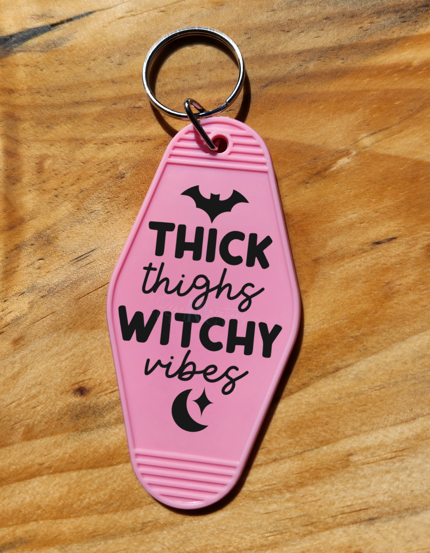 Thick Thighs, Witchy Vibes Keychain