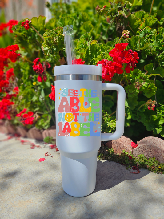 See the able not the label 40oz Tumbler