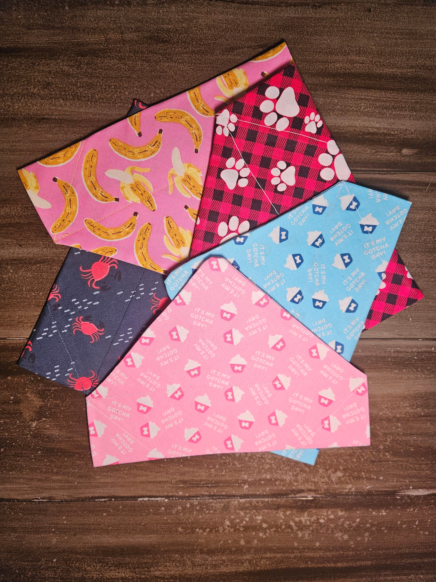Slip On Collar Dog Bandanas