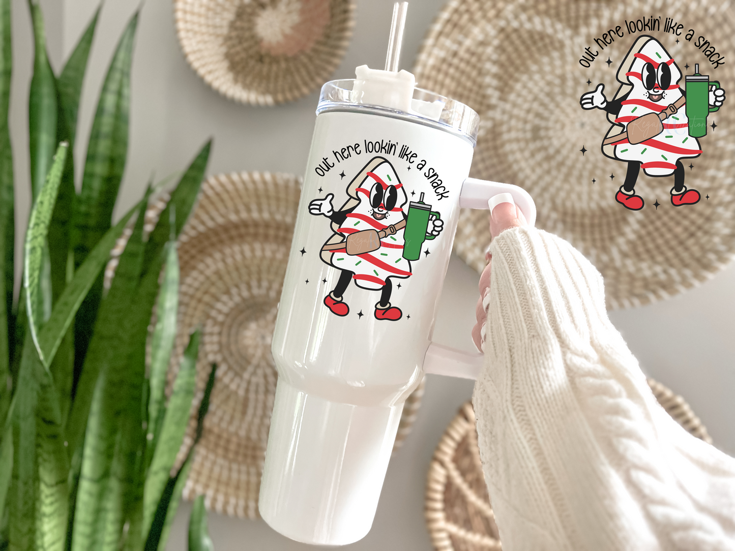 Out here lookin like a snack! (UV DTF Decal)