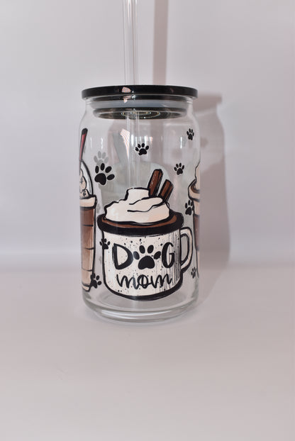 Dog Mom Frappuccino Glassware