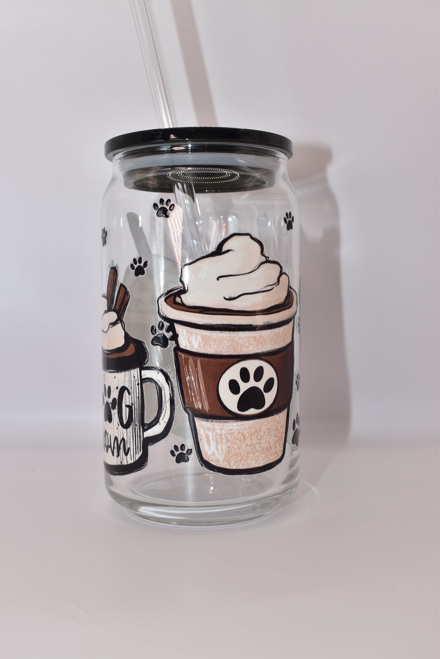 Dog Mom Frappuccino Glassware