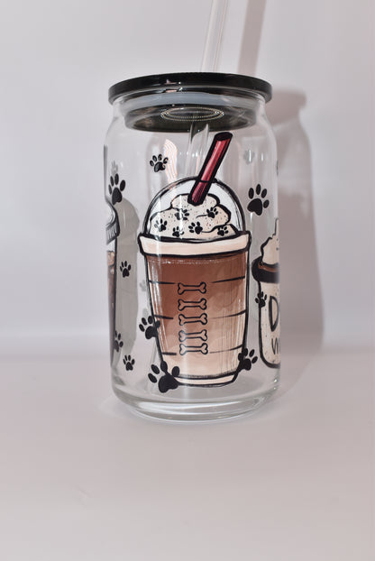 Dog Mom Frappuccino Glassware