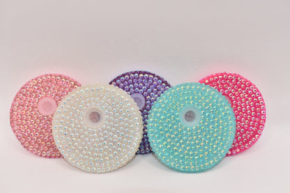 Bedazzled Lid & Glass Straw