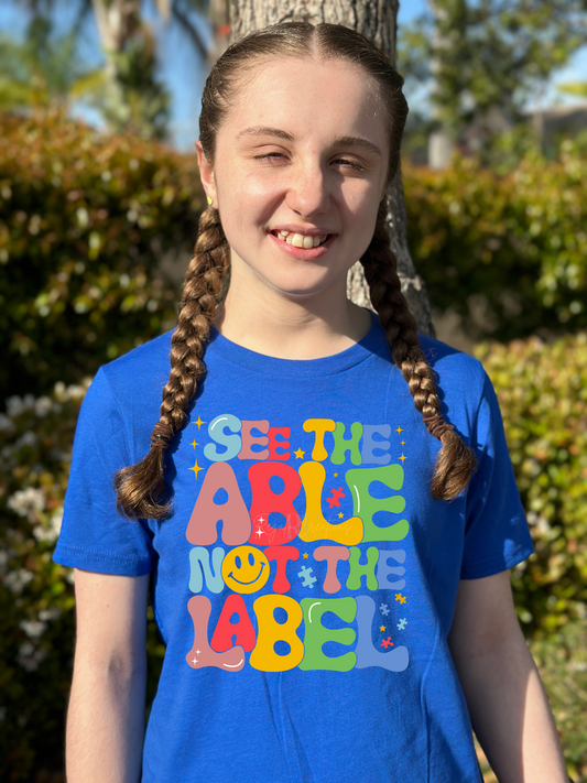 See the able not the label Shirt (Youth)