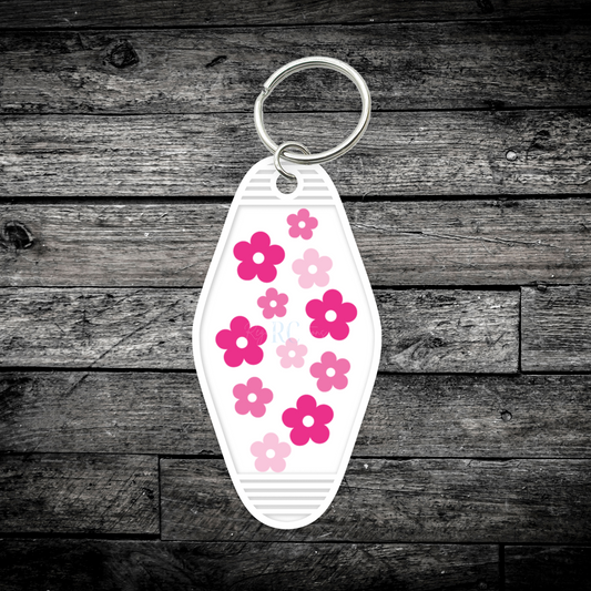 Retro Daises (UV DTF Keychain Decal)