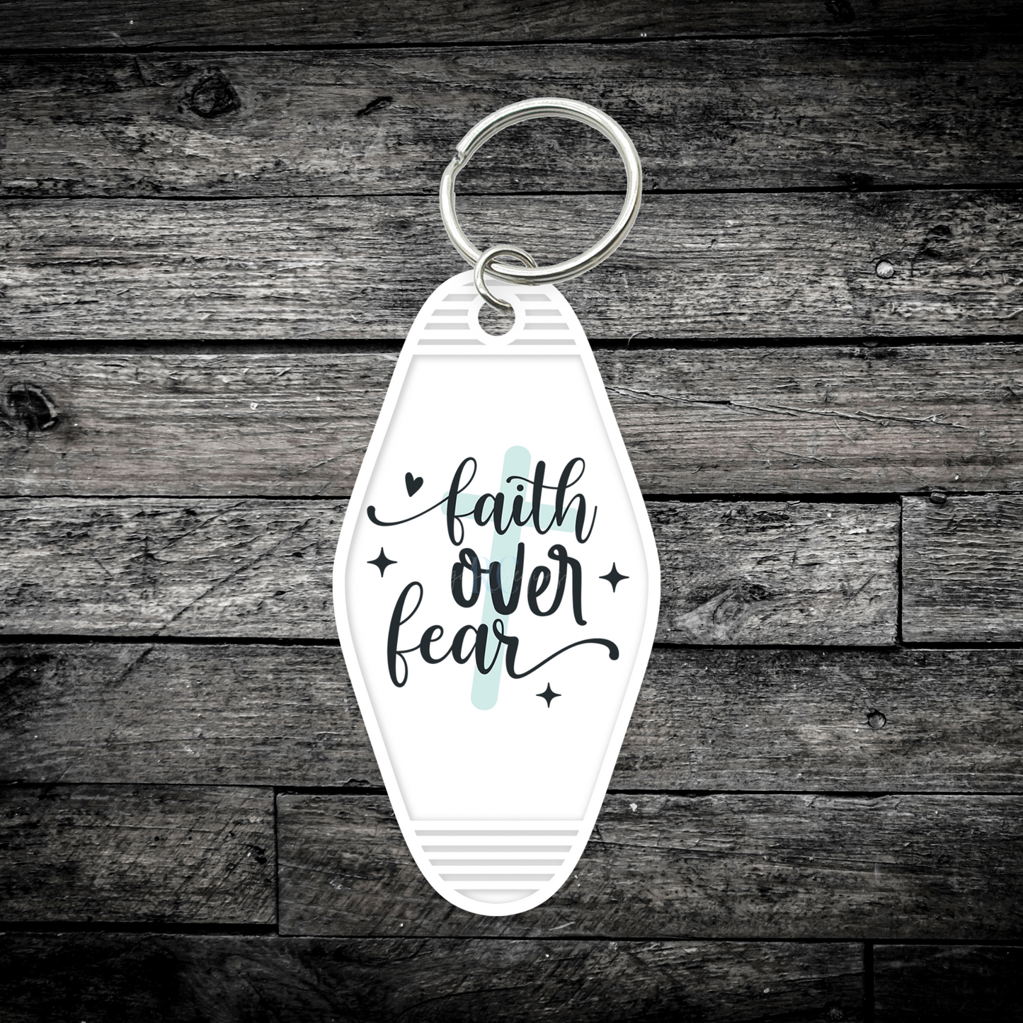 Faith Over Fear (UV DTF Keychain Decal)