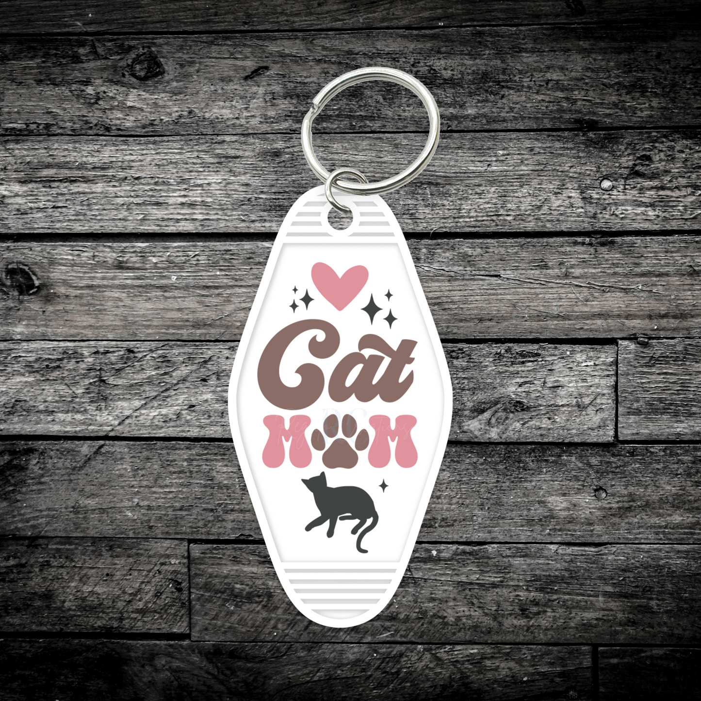 Cat Mom Keychain