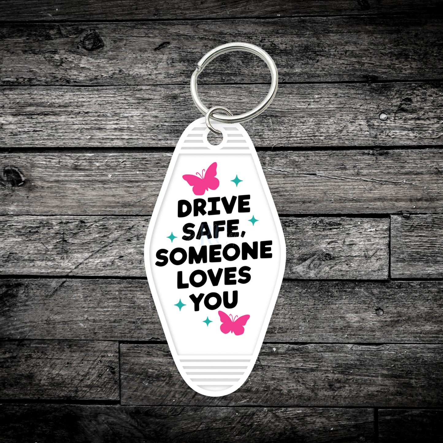 Drive Safe  (UV DTF Keychain Decal)