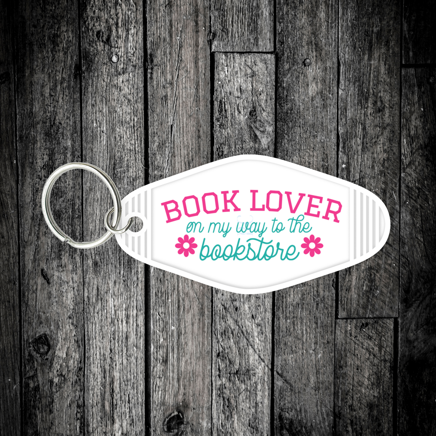 Book Lover  (UV DTF Keychain Decal)