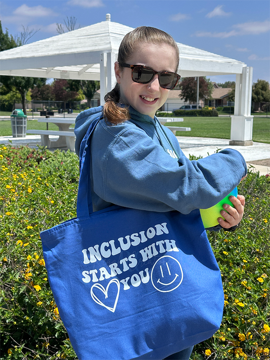 INCLUSION STARTS WITH YOU Zippered Tote