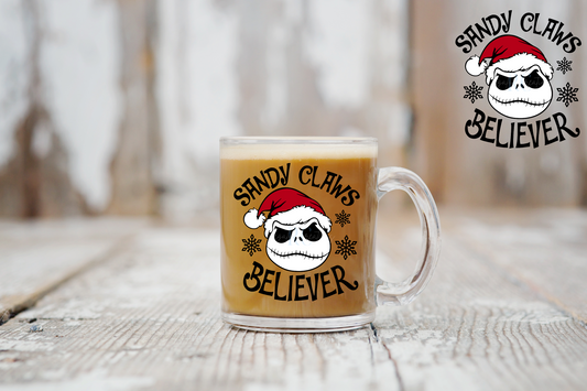 Sandy Claws Believer UV DTF Decal)