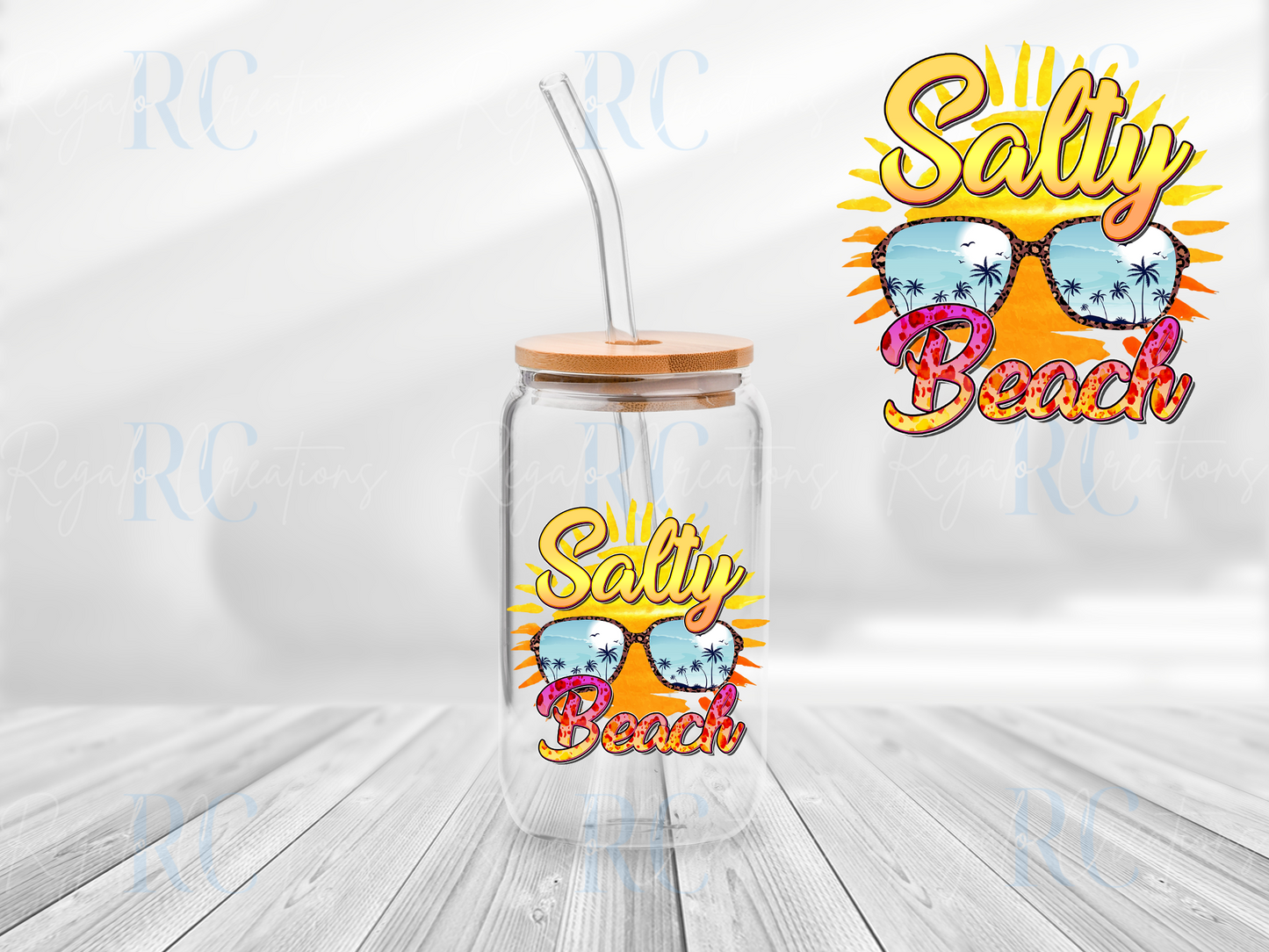 Salty Beach (UV DTF Decal)