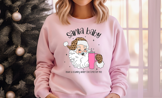 Santa baby leave a Stanley under the tree for me (DTF)