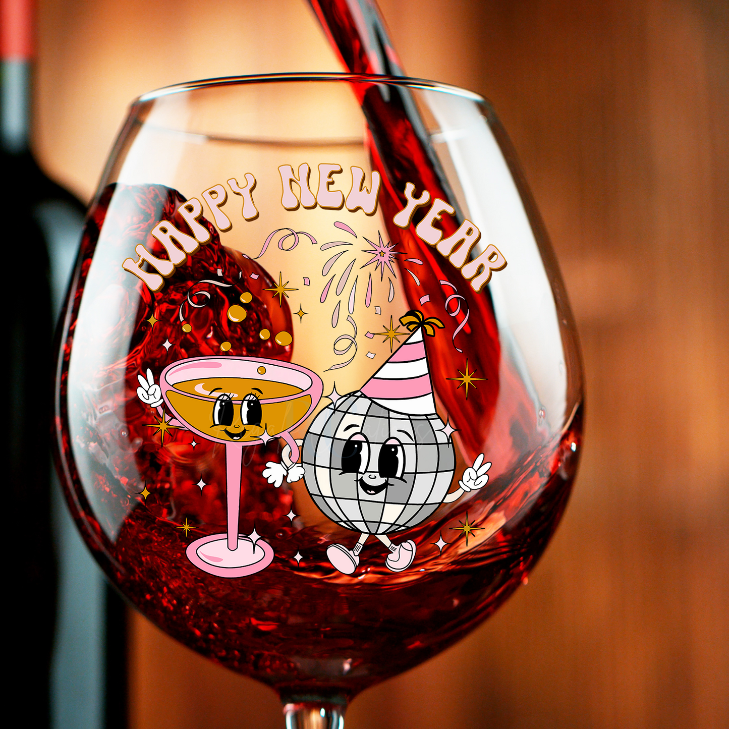 New Year Drink (UV DTF Decal)