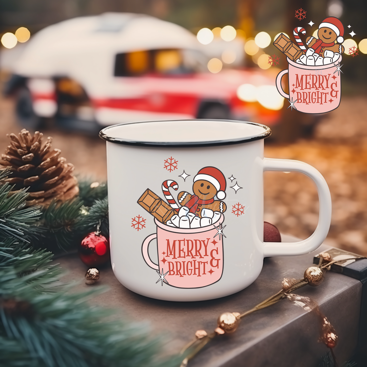 Merry & Bright (UV DTF Decal)