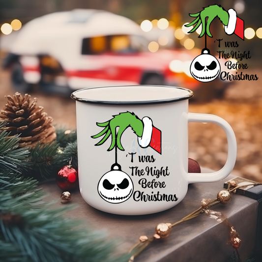 T'was the night before Christmas UV DTF Decal)