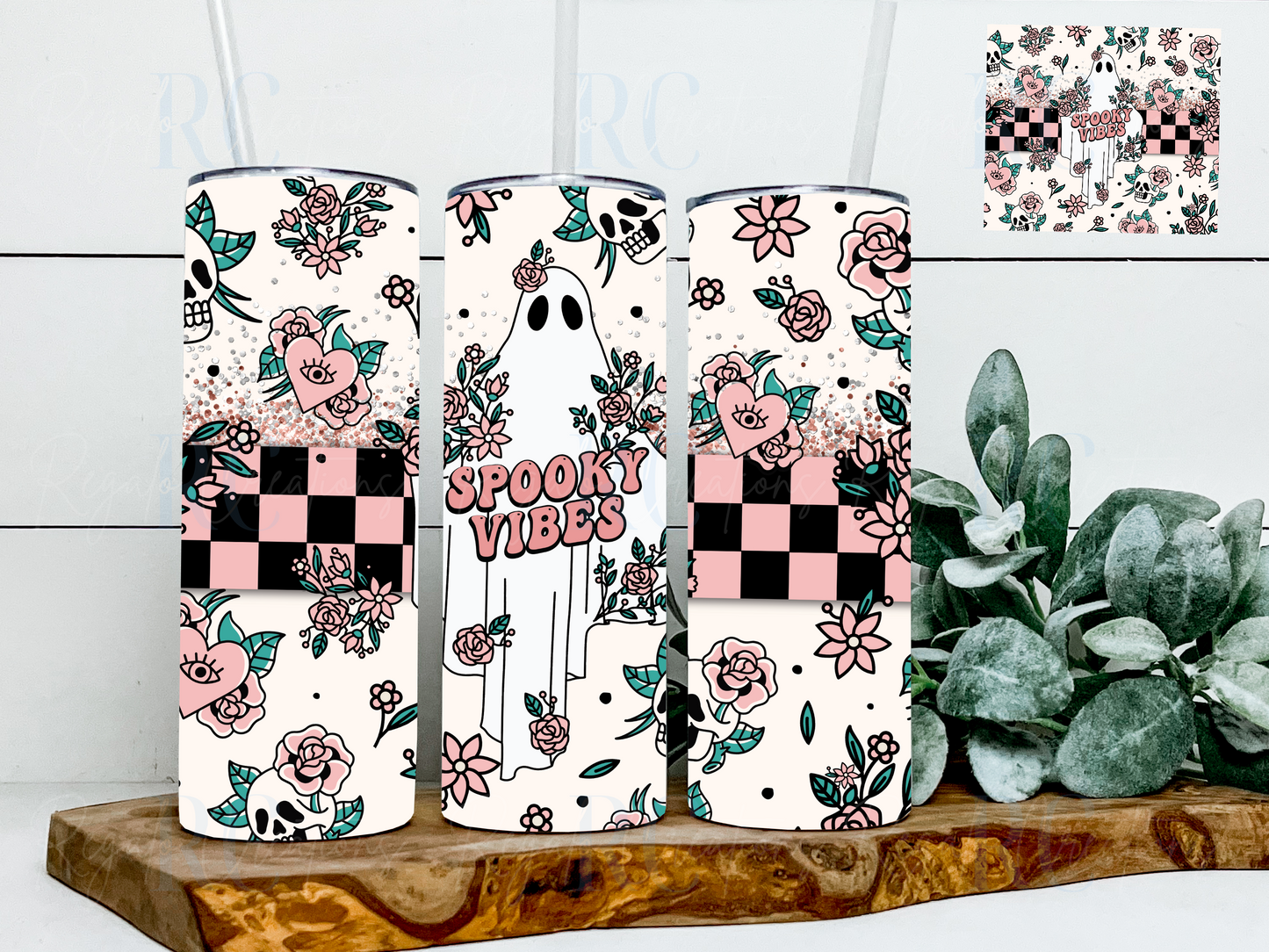 Retro Spooky Vibes Tumbler