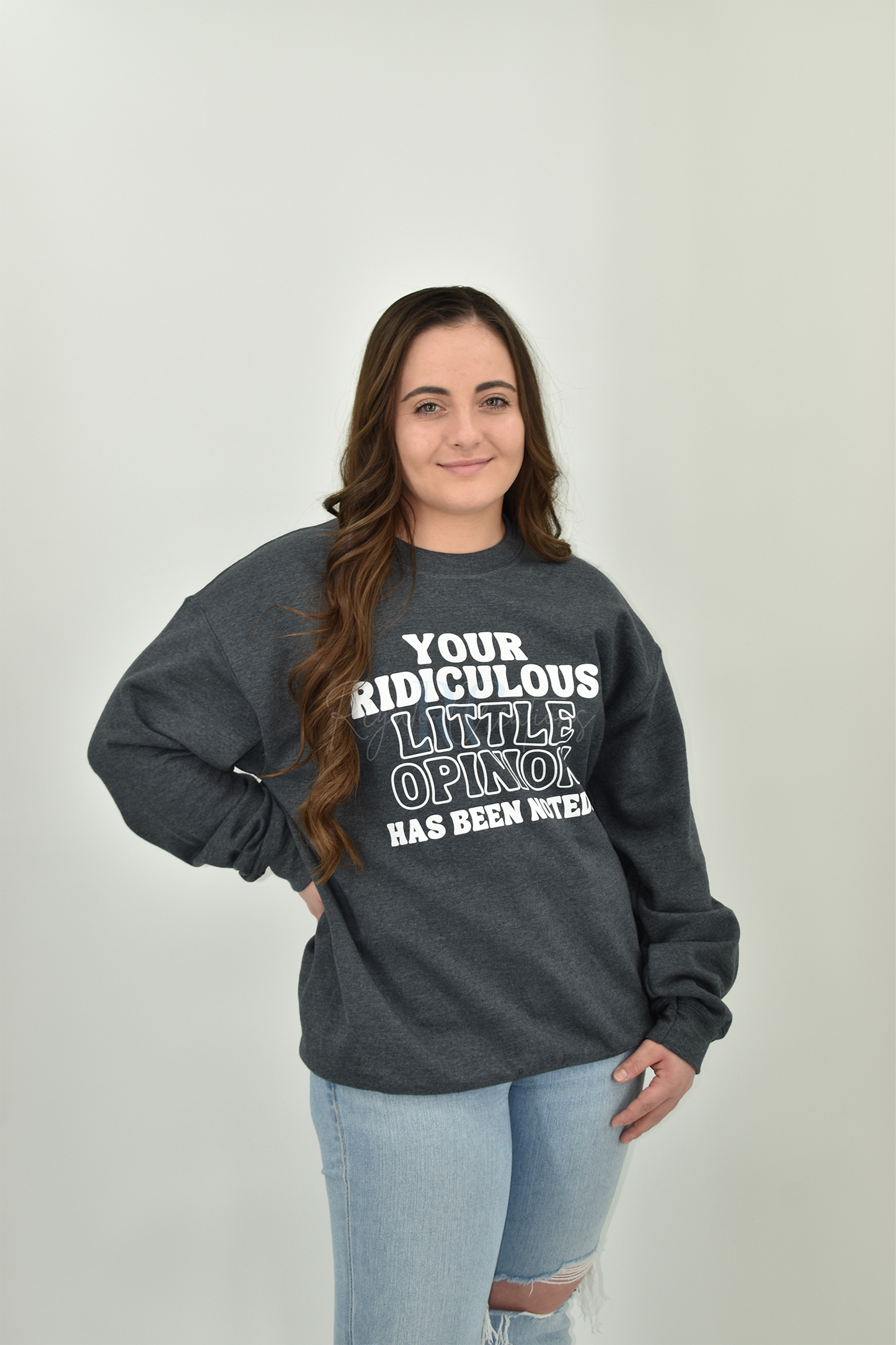 YOUR RIDICULOUS LITTLE OPINION HAS BEEN NOTED Crewneck (Adult)